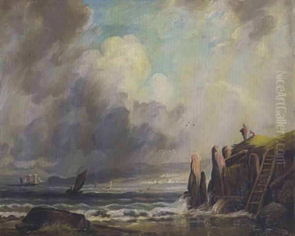 Kustenlandschaft Bei Aufziehendem Unwetter - view 1