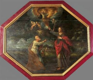 Christus Ubergibt Petrus Die Himmelsschlussel by Linus Seif