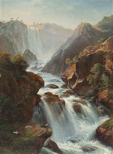 Die Wasserfalle Von Terni - view 1
