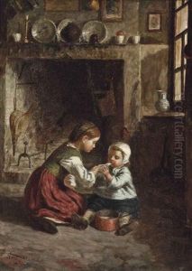 Feeding The Baby by Paul Seignac
