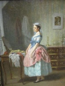 In A Dressing Room by Paul Seignac