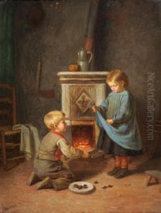 Roasting Chestnuts by Paul Seignac