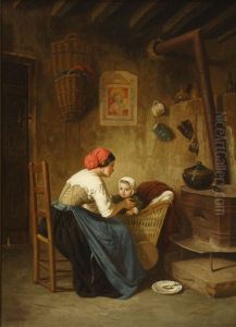 Feeding The Baby by Paul Seignac