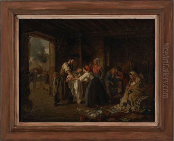 Interior Scene With Figures - view 1