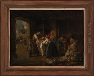 Interior Scene With Figures Interior Scene With Figures
