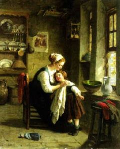 Motherly Concern by Paul Seignac