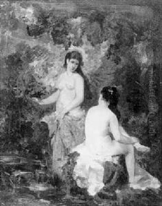 Baigneuses Dans Une Clairiere
