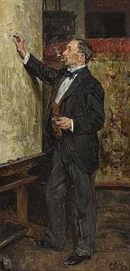 Kunstler An Der Staffelei (selbstbildnis)