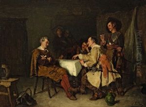 Landsknechte In Der Stube by Carl Seiler