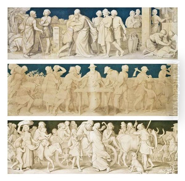 Medieval Scene Friezes (set Of 3) - view 1
