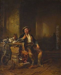 Wildprethandler In Einem Wirtshaus