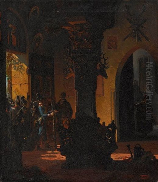 Einquartierung Bayerischer Infanterie In Einem Schloss - view 1