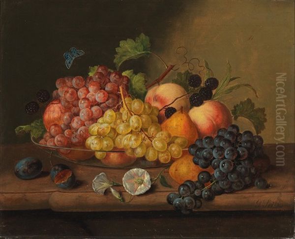 Stillleben Mit Melone Und Trauben - view 1