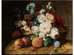 Stillleben Mit Blumen Und Fruchten Stillleben Mit Blumen Und Fruchten