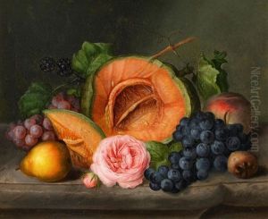 Stillleben Mit Kurbis Und Rose