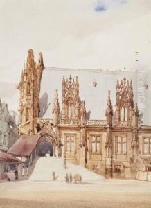 The Palais De Justice, Rouen, France by Thomas Shotter Boys