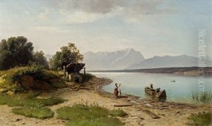 Pendants: Zwei Flusslandschaften
