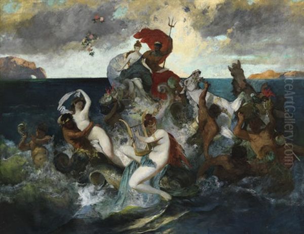 Hochzeitszug Des Neptun Und Der Amphitrite (olstudie) - view 1