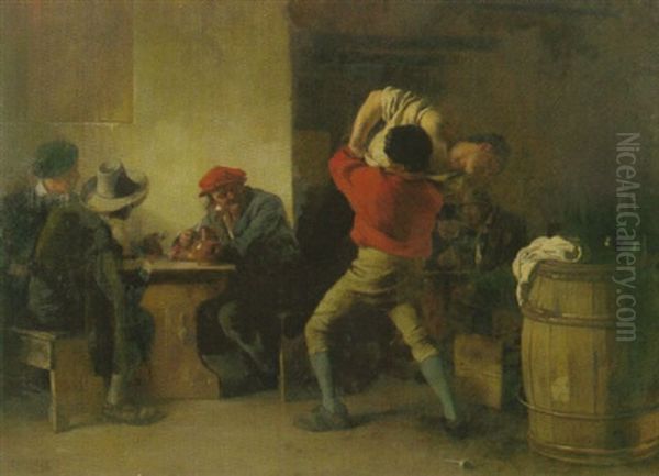 Zecher Und Raufbolde In Einer Bauernschenke - view 1