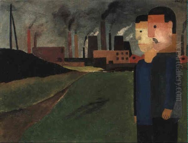 Industrielandschaft Mit Arbeitern - view 1