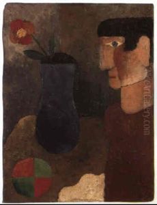 Stilleben Mit Figur by Franz Wilhelm Seiwert