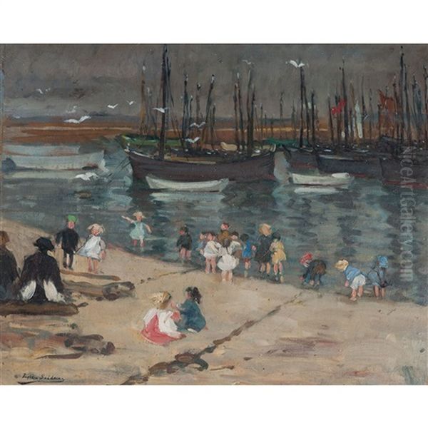 Brittany Harbor Scene - view 1