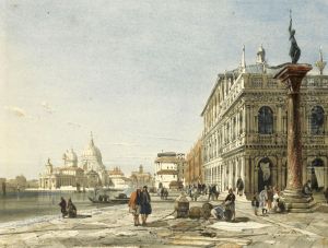 Santa Maria Della Salute From The Doge's Palace, Venice by Thomas Shotter Boys