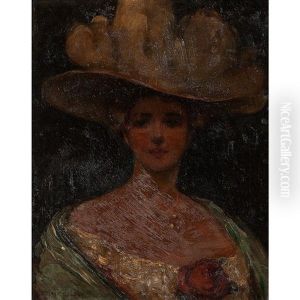 Portrait Of A Woman With Hat by Dixie Selden