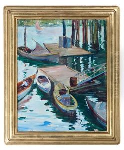 Boats At Gloucester by Dixie Selden