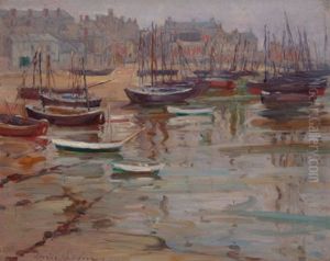 Breton Harbor Scene by Dixie Selden