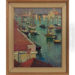 Boats In Harbor by Dixie Selden