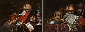 Memento Mori (pair) by Jacob Seldenslach