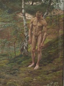 Homme Nu Dans Un Paysage Homme Nu Dans Un Paysage