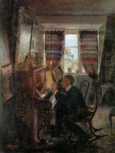 Musiceren I Skumringstimen by Georg Sofus Seligmann