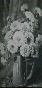 Still Life Of Chrysanthemums by Emily Selinger