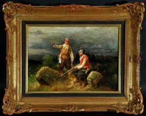 Soldat Und Jager Im Feld Bei Nacht by Christian Sell the Elder