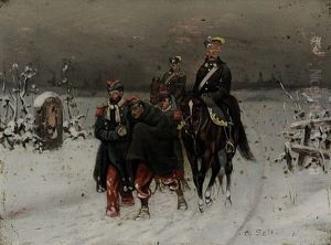 Soldaten Im Winter by Christian Sell the Elder