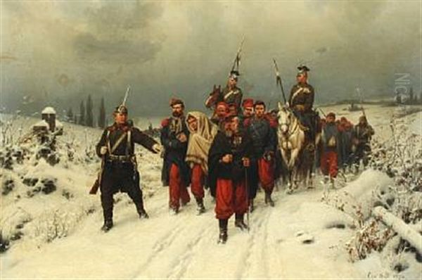 German Soldiers Escorting French Prisoners Of War - view 1