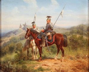 Calvary Troops (pair) by Christian Sell the Elder