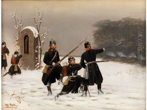 Preussische Infanterie Im Schnee by Christian Sell