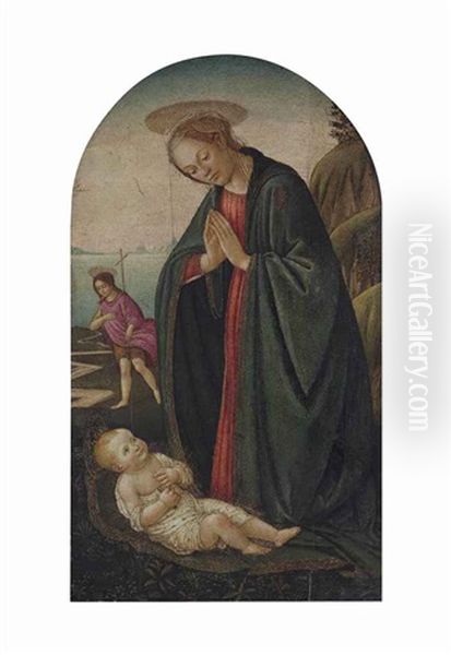The Madonna Adoring The Christ Child, With The Infant Saint John The Baptist In The Distance - view 1