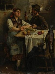 Bauerliche Zweisamkeit by Hans Sellenati