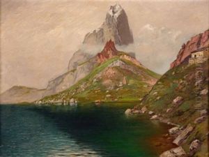 Einsames Haus Am Steilufer by Hans Sellenati