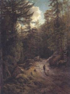 Waldweg Nach Bad Schalders Bey Brixen In Sudtirol