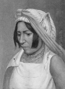 Bildnis Einer Eingeborenen Aus Polynesien, Von Der Weltreise 1857-1859 Auf Der Osterr. Fregatte Novara by Josef Selleny