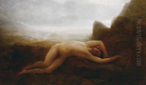 The Death Of Leander by Charles Sellier