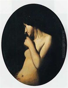 Femme Dans Un Clair Obscur by Charles Sellier