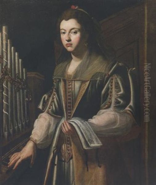 Ritratto Di Dama Come Santa Cecilia - view 1