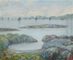 Norwegian Coastal Scape by Conrad Hans Selmyhr
