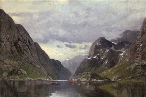 Rowing On A Fjord - view 1